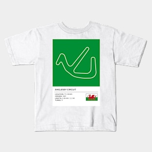 Anglesey Circuit [info] Kids T-Shirt